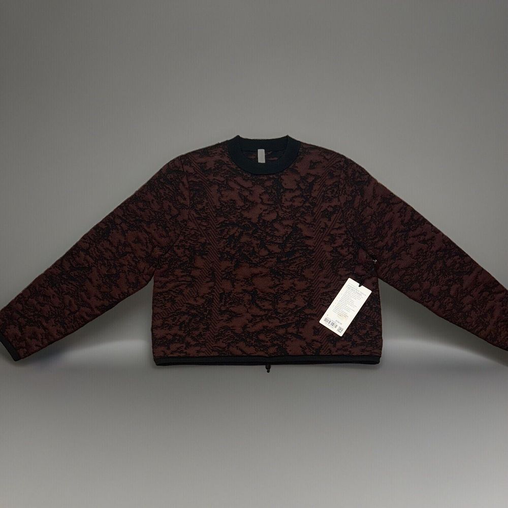 Lululemon Jacquard‎ Multi Texture Crew Neck Sweater Sweatshirts Women's Sz 6 NWT - Picture 2 of 5